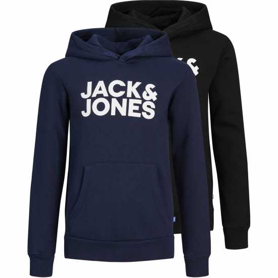 Jack And Jones 2-Pack Hoodie Junior Boys Черно/Морско синьо 