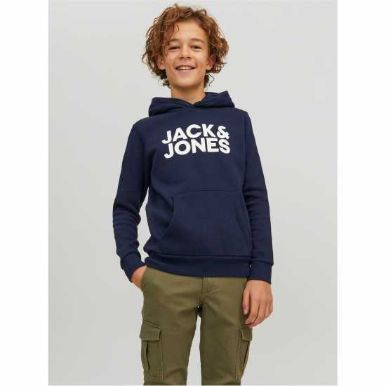 Jack And Jones 2-Pack Hoodie Junior Boys Черно/Морско синьо 