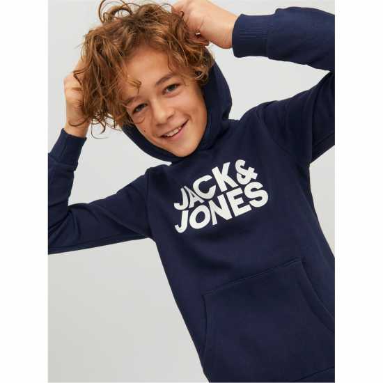 Jack And Jones 2-Pack Hoodie Junior Boys Черно/Морско синьо 