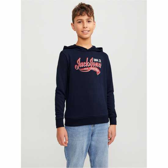 Jack And Jones Logo Swtr Hd 2 Jn99  Детски суитчъри и блузи с качулки