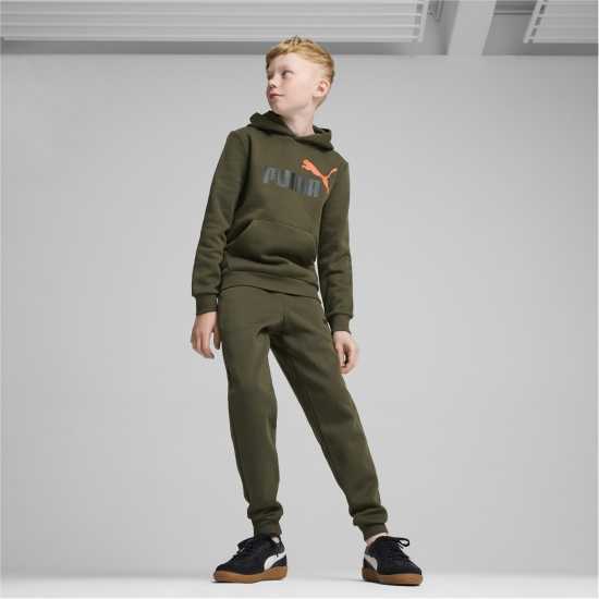 Puma No1 Oth Hoodie Junior Boys Тъмно маслиново Детски суитчъри и блузи с качулки