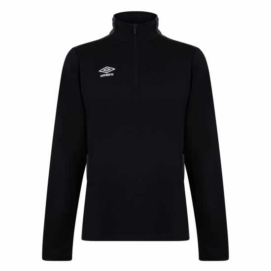 Umbro Мъжка Риза Zip Sweatshirt Mens Черно/Въглерод Мъжки суитчъри и блузи с качулки