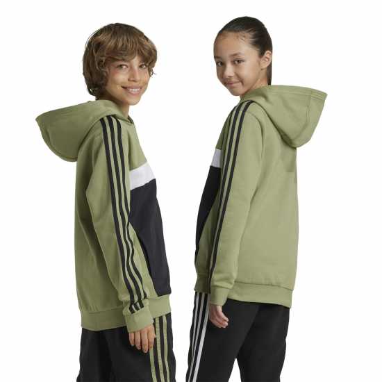 Adidas Tiberio 3-Stripes Colorblock Fleece Hoodie Kids  Детски суитчъри и блузи с качулки