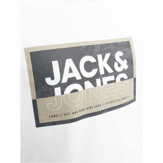 Jack And Jones Logan Hoodie Junior Boys Бяло Детски суитчъри и блузи с качулки