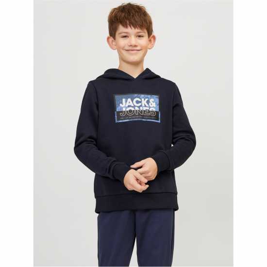 Jack And Jones Logan Hoodie Junior Boys Нави блейзър Детски суитчъри и блузи с качулки