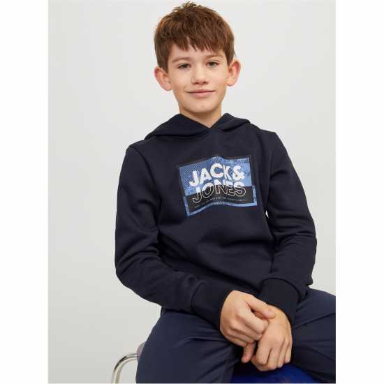 Jack And Jones Logan Hoodie Junior Boys Нави блейзър Детски суитчъри и блузи с качулки