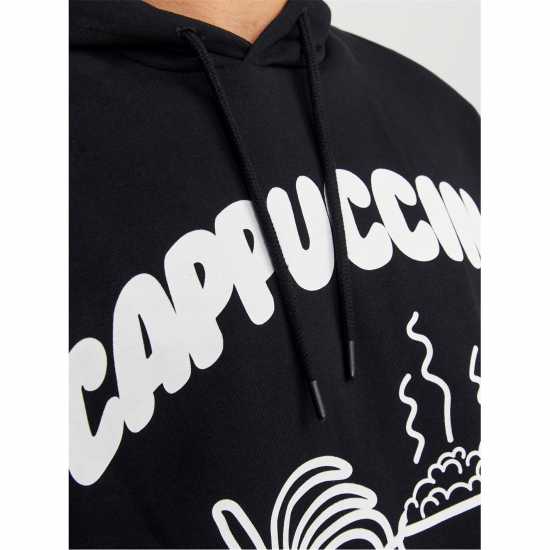 Jack And Jones Graphic Cappuccino Print Hoodie Mens  Мъжки суитчъри и блузи с качулки