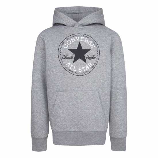 Converse Core Pull Over Hoodie Junior Сива Хизър Детски суитчъри и блузи с качулки