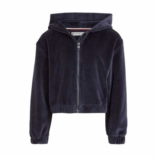 Tommy Hilfiger Velours Zip Through Hoodie Нави DW5 