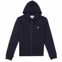 Original Penguin Sticker Pete Full Zip Hoodie Тъмно сапфир 