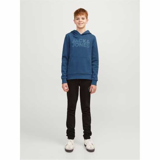 Jack And Jones Corp Logo Hoodie Junior Boys Енсайн Син Детски суитчъри и блузи с качулки