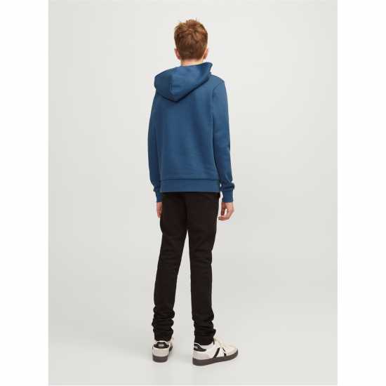 Jack And Jones Corp Logo Hoodie Junior Boys Енсайн Син Детски суитчъри и блузи с качулки