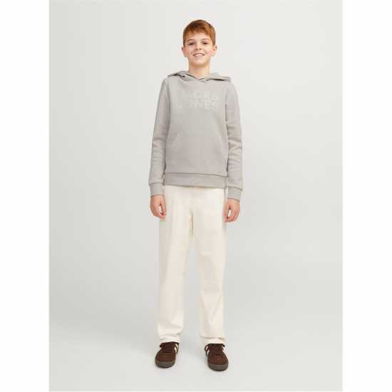 Jack And Jones Corp Logo Hoodie Junior Boys Лунна лъчина Детски суитчъри и блузи с качулки