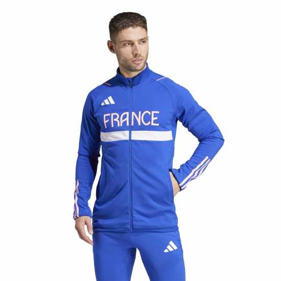 Adidas Спортно Горнище Team France Training Track Top  Мъжки суитчъри и блузи с качулки