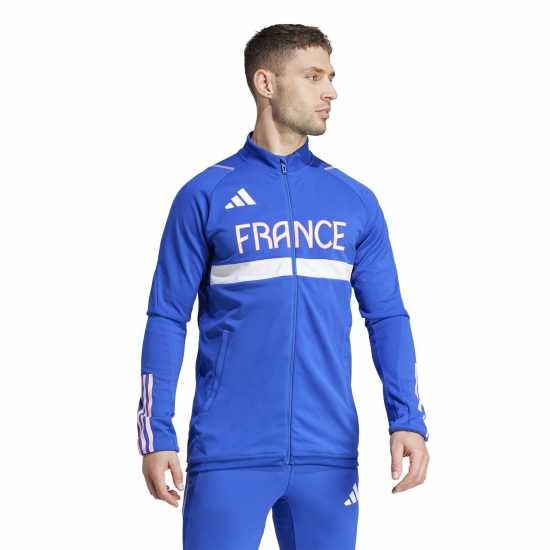 Adidas Спортно Горнище Team France Training Track Top  Мъжки суитчъри и блузи с качулки