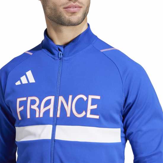 Adidas Спортно Горнище Team France Training Track Top  Мъжки суитчъри и блузи с качулки