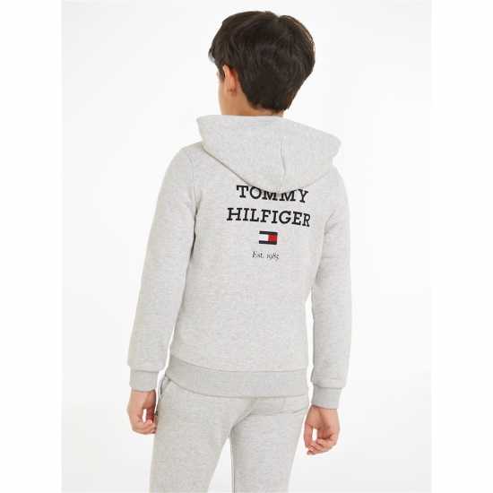 Tommy Hilfiger Back Logo Zip Hoodie Juniors  