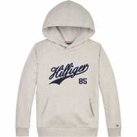 Tommy Hilfiger Hilfiger Script Hoodie Светло сиво 