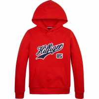 Tommy Hilfiger Hilfiger Script Hoodie Силно червено 