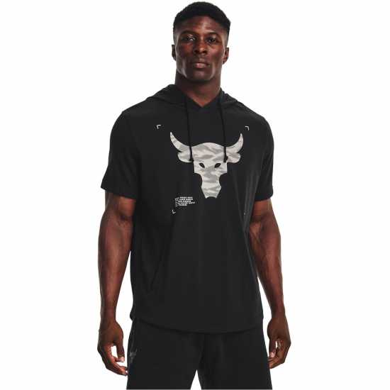 Under Armour Project Rock Terry Short Sleeve Hoodie Mens  Мъжки суитчъри и блузи с качулки