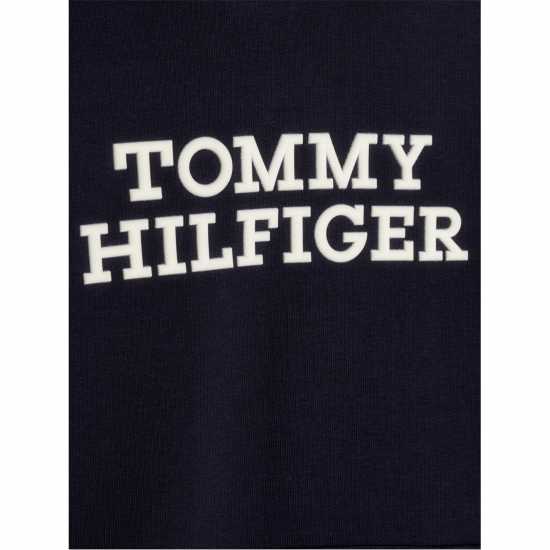 Tommy Hilfiger Logo Hoodie Пустинно небе DW5 