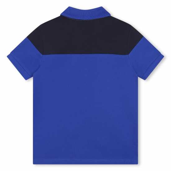 Hugo Boss Детска Блуза С Яка Boss Boss Large Logo Polo Shirt Juniors Сплаш 79B Kids