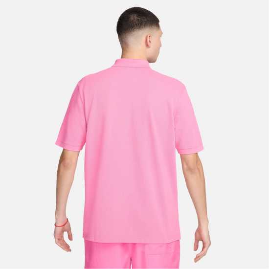 Nike Мъжка Блуза С Яка Match Up Polo Shirt Mens Pink/White Мъжко облекло за едри хора