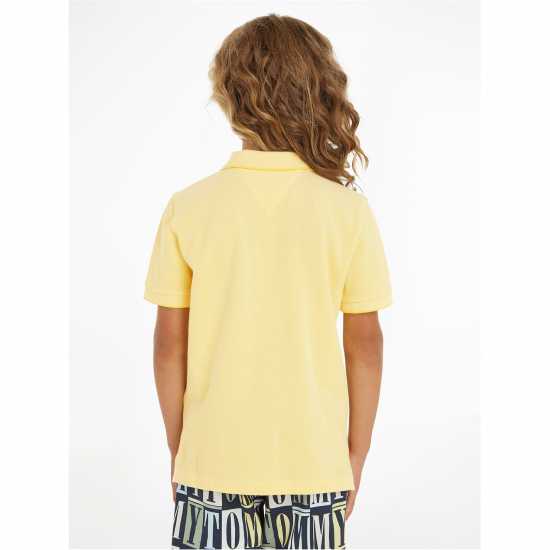 Tommy Hilfiger Melange Pique Polo S/s Звезда Фрукт Жълт Kids