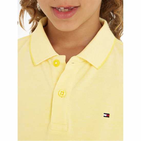 Tommy Hilfiger Melange Pique Polo S/s Звезда Фрукт Жълт Kids