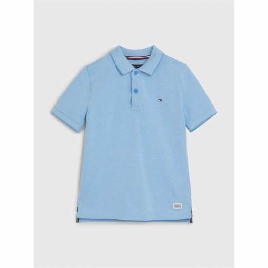 Tommy Hilfiger Melange Pique Polo S/s Небесна паруса Kids