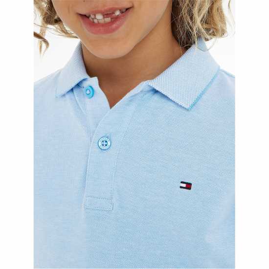 Tommy Hilfiger Melange Pique Polo S/s Небесна паруса Kids