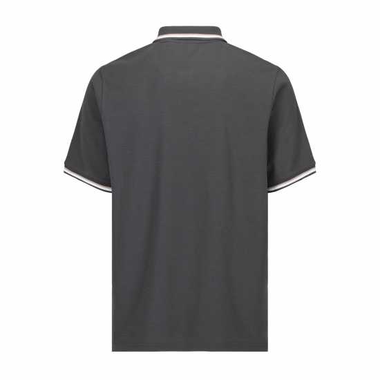 Slazenger Мъжка Блуза С Яка Tipped Polo Shirt Mens Димно сиво 