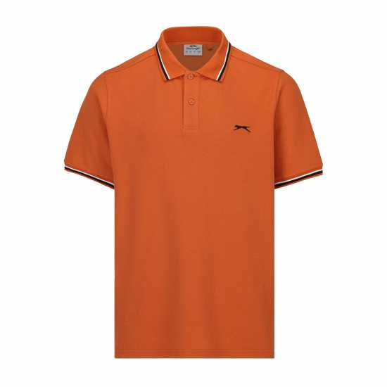 Slazenger Мъжка Блуза С Яка Tipped Polo Shirt Mens Ръст 