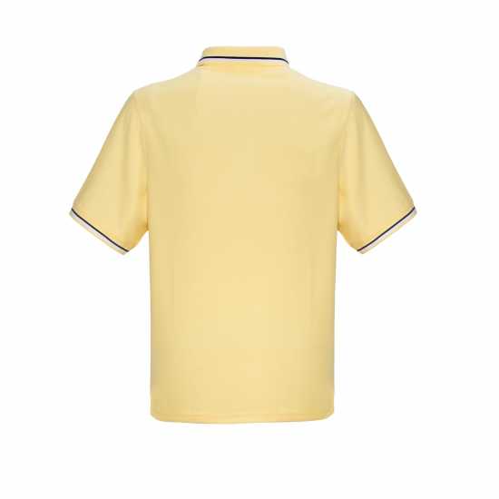 Slazenger Мъжка Блуза С Яка Tipped Polo Shirt Mens Yellow Мъжко облекло за едри хора