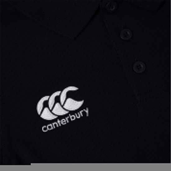 Детска Блуза С Яка Canterbury Waimak Polo Shirt Juniors Черно Детски тениски тип поло