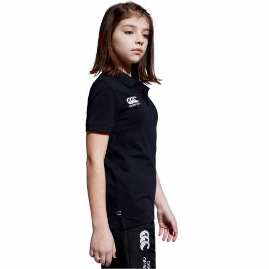 Детска Блуза С Яка Canterbury Waimak Polo Shirt Juniors Черно Детски тениски тип поло