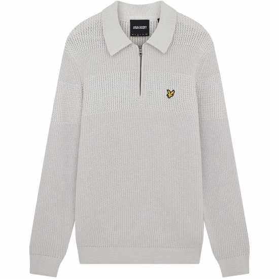 Lyle And Scott Пуловер С Цип Textured Stripe Quarter Zip Jumper  