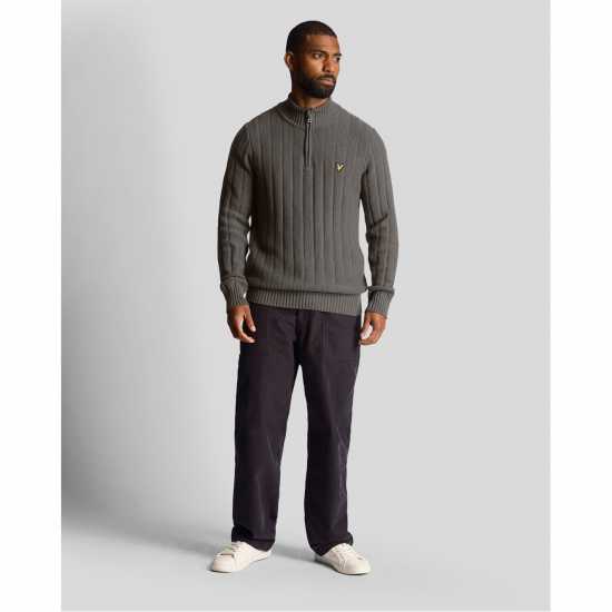 Lyle And Scott Lyle 1/4Z Jumper Sn99 Гънметал 