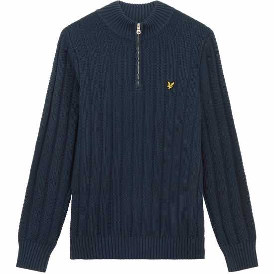 Lyle And Scott Lyle 1/4Z Jumper Sn99 Грязно морско синьо 