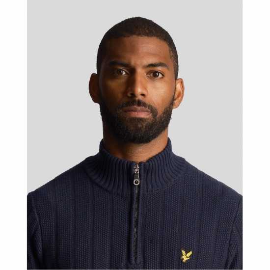 Lyle And Scott Lyle 1/4Z Jumper Sn99 Грязно морско синьо 