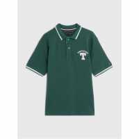 Tommy Hilfiger Varsity Polo Short Sleeve Top Форст Грийн L2M 