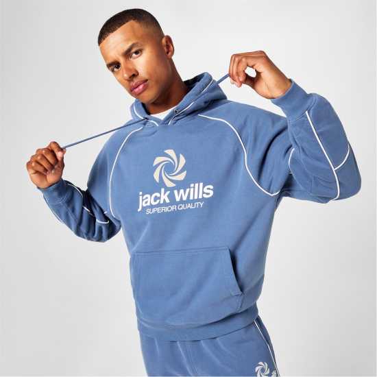 Jack Wills Piped Sport Hoody Sn44  