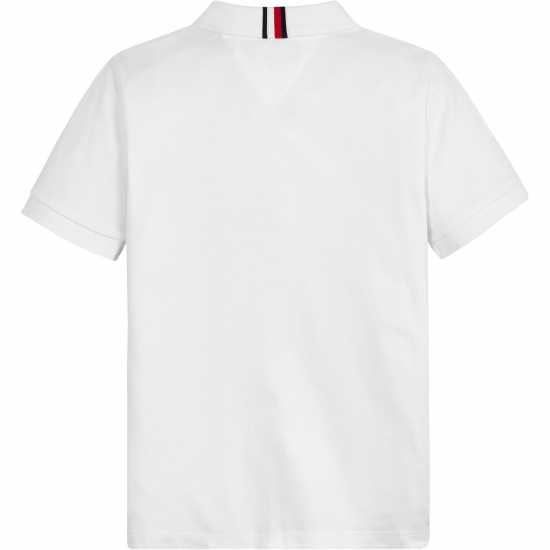 Tommy Hilfiger Детска Блуза С Яка Tape Polo Shirt Juniors Бял YBR Kids