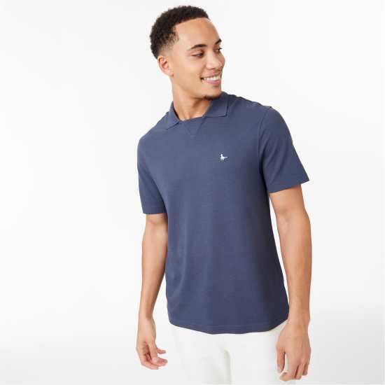 Jack Wills Notch Neck Polo Нощно небе Мъжко облекло за едри хора