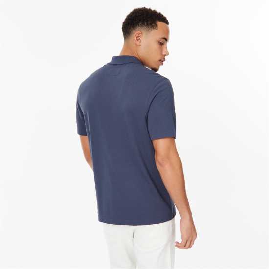 Jack Wills Notch Neck Polo Нощно небе Мъжко облекло за едри хора