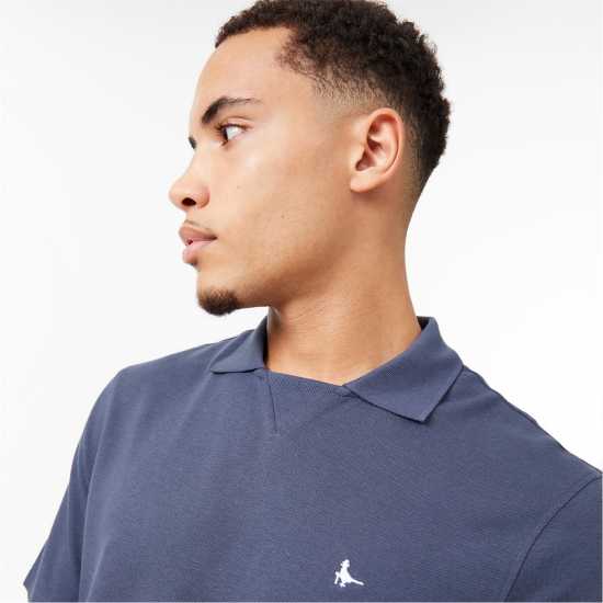 Jack Wills Notch Neck Polo Нощно небе Мъжко облекло за едри хора