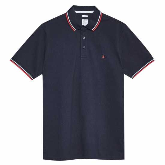 Jack Wills Edgeware Tipped Polo Морска синьо Мъжки тениски с яка