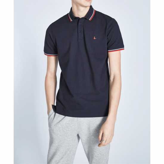 Jack Wills Edgeware Tipped Polo Морска синьо Мъжки тениски с яка