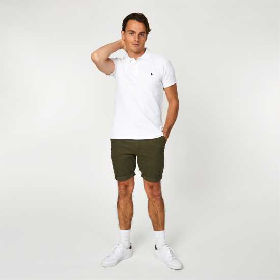 Jack Wills Aldgrove Classic Polo Бяло Мъжко облекло за едри хора