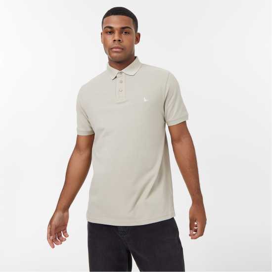 Jack Wills Aldgrove Classic Polo Chalk Мъжко облекло за едри хора